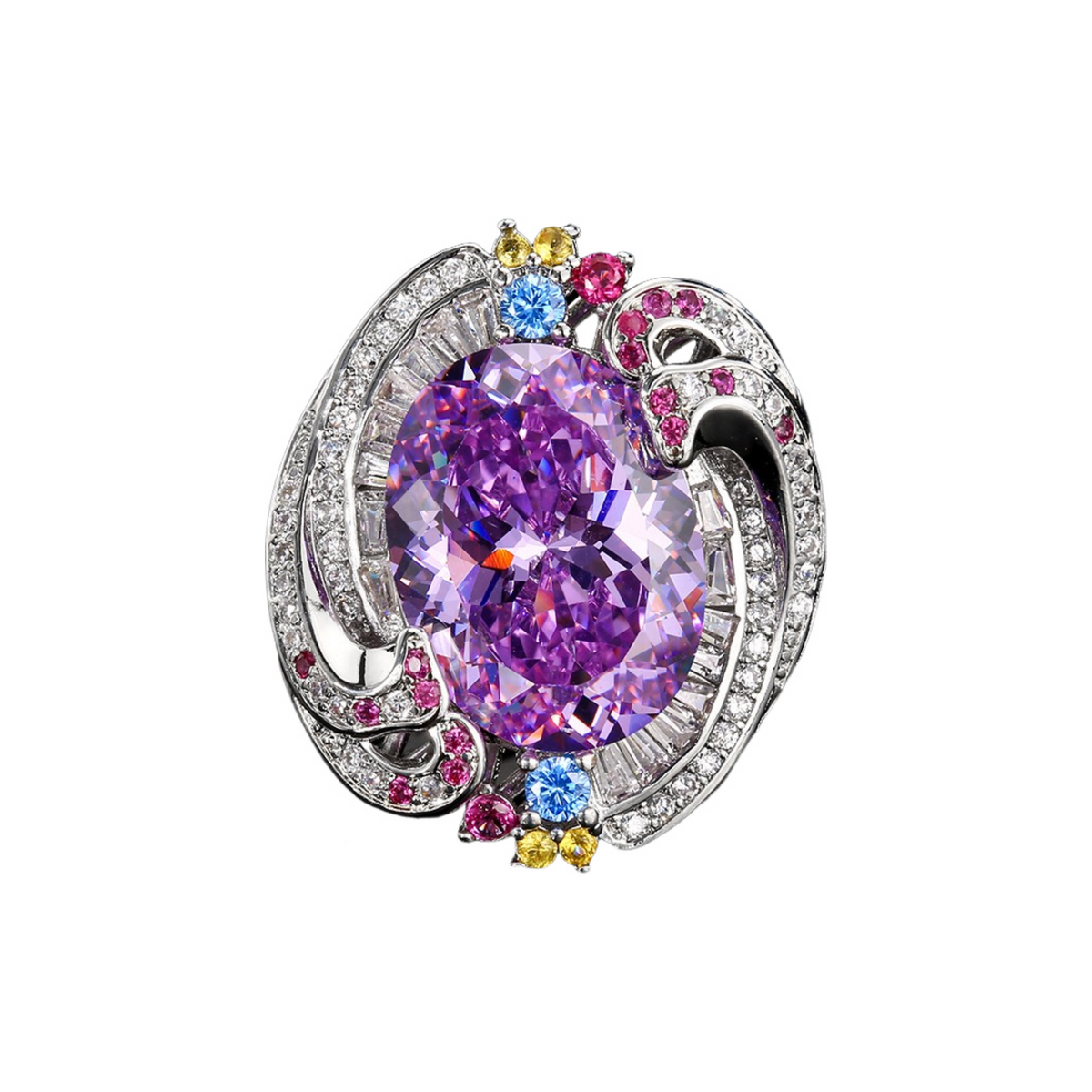 Murielle Multicolor Oval Ring