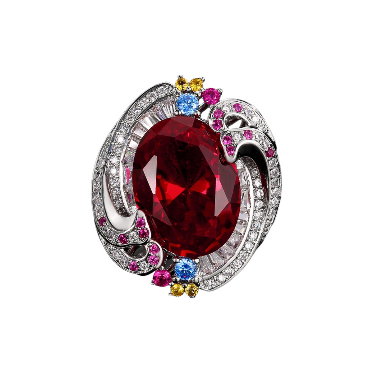 Murielle Multicolor Oval Ring