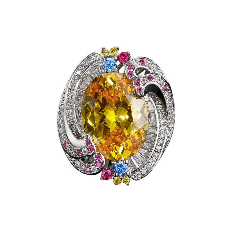 Murielle Multicolor Oval Ring