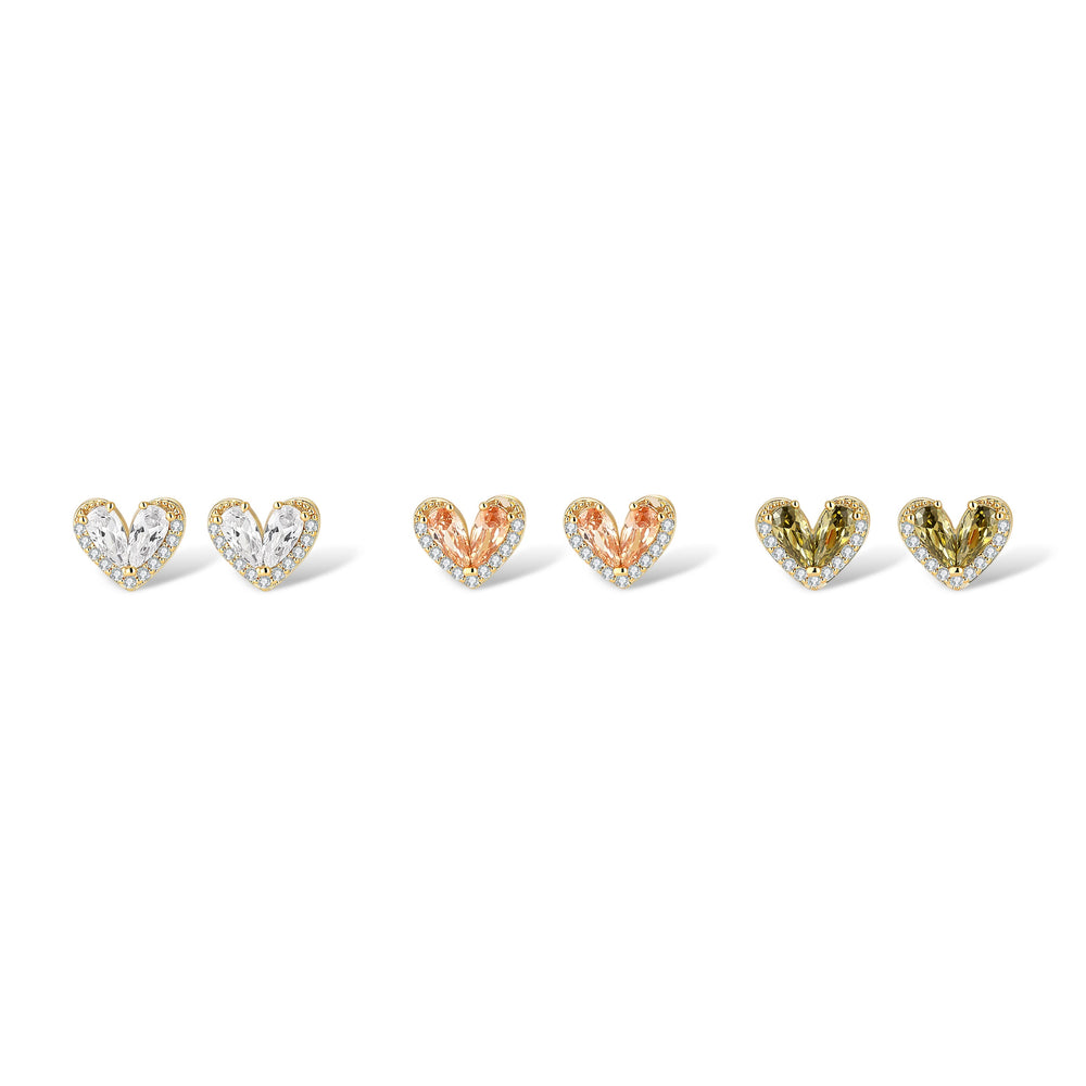 Nadine Heart Earring Set