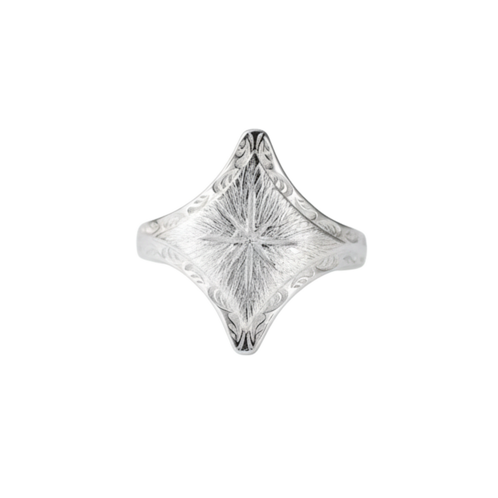 Nadja Gold Starburst Open Ring
