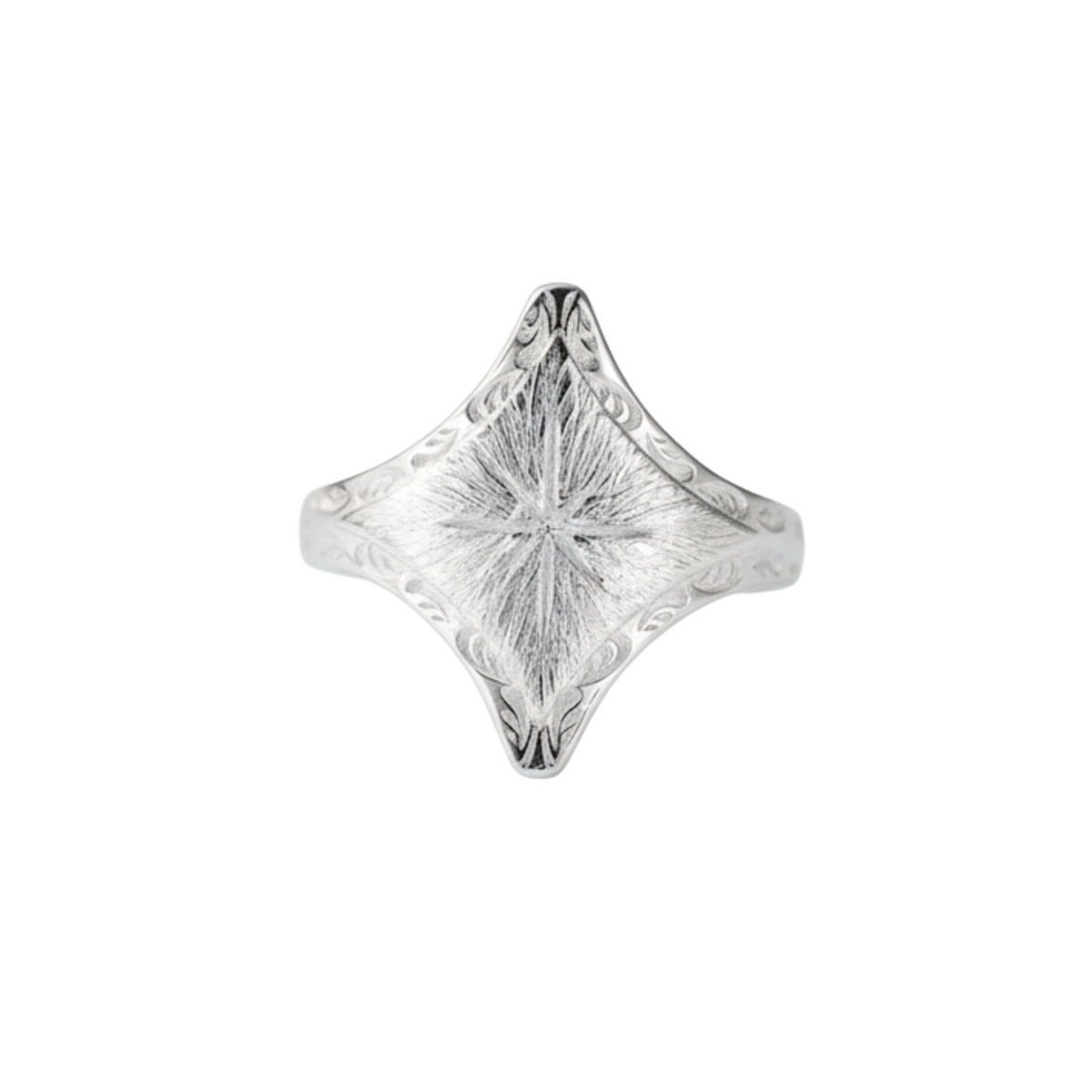 Nadja Gold Starburst Open Ring