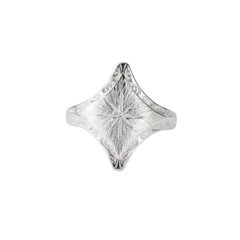 Nadja Gold Starburst Open Ring