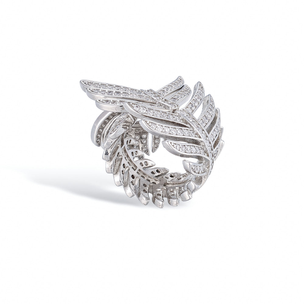 Naïs Silver Plume Open Ring