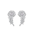 Naïs White Plume Earrings