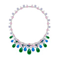 Nerwina Floral Teardrop Necklace
