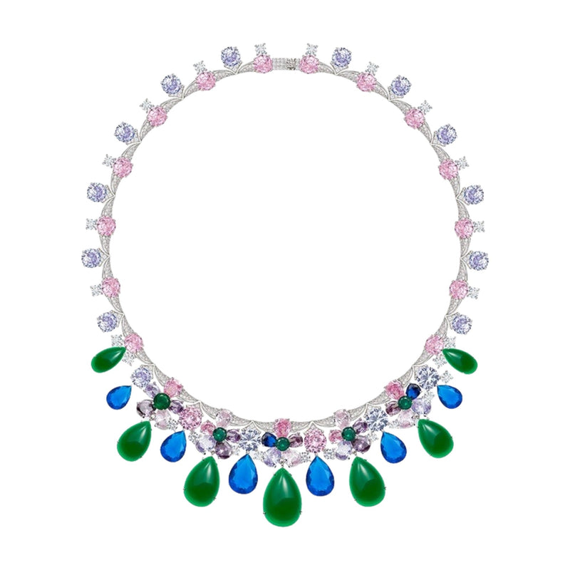 Nerwina Floral Teardrop Necklace
