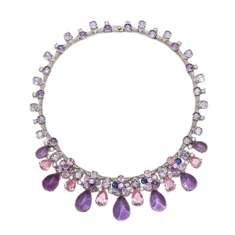 Nerwina Floral Teardrop Necklace