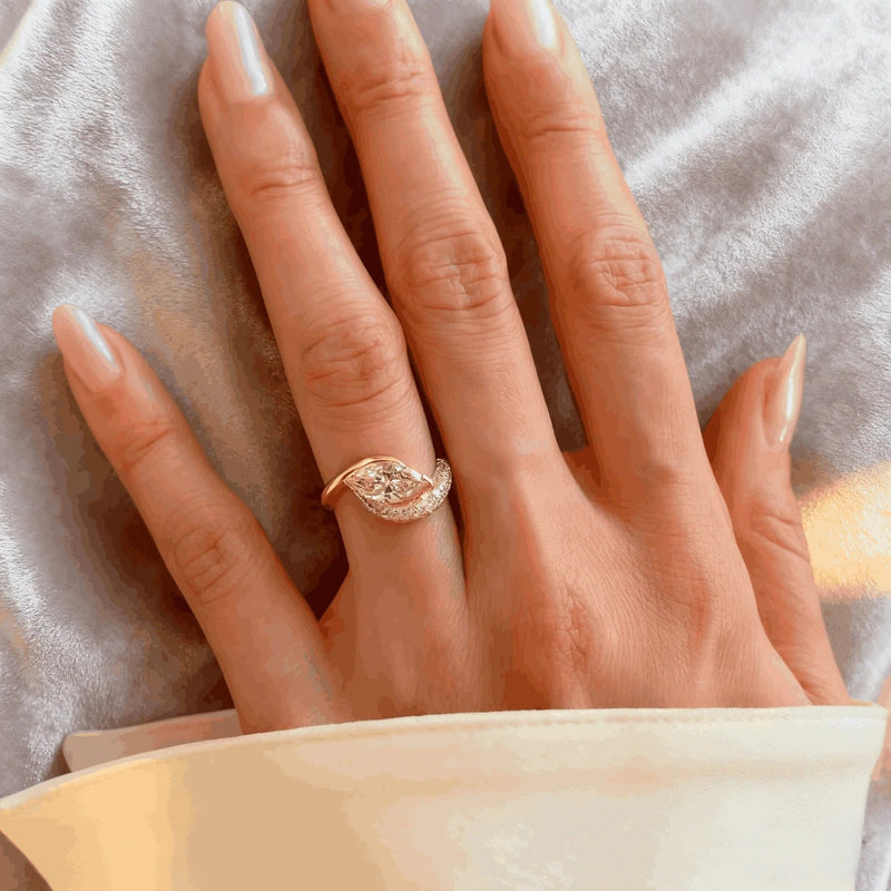 Nicola 14K Gold Marquise Ring