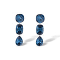 Noemi Navy Blue Mixed Shape Earrings