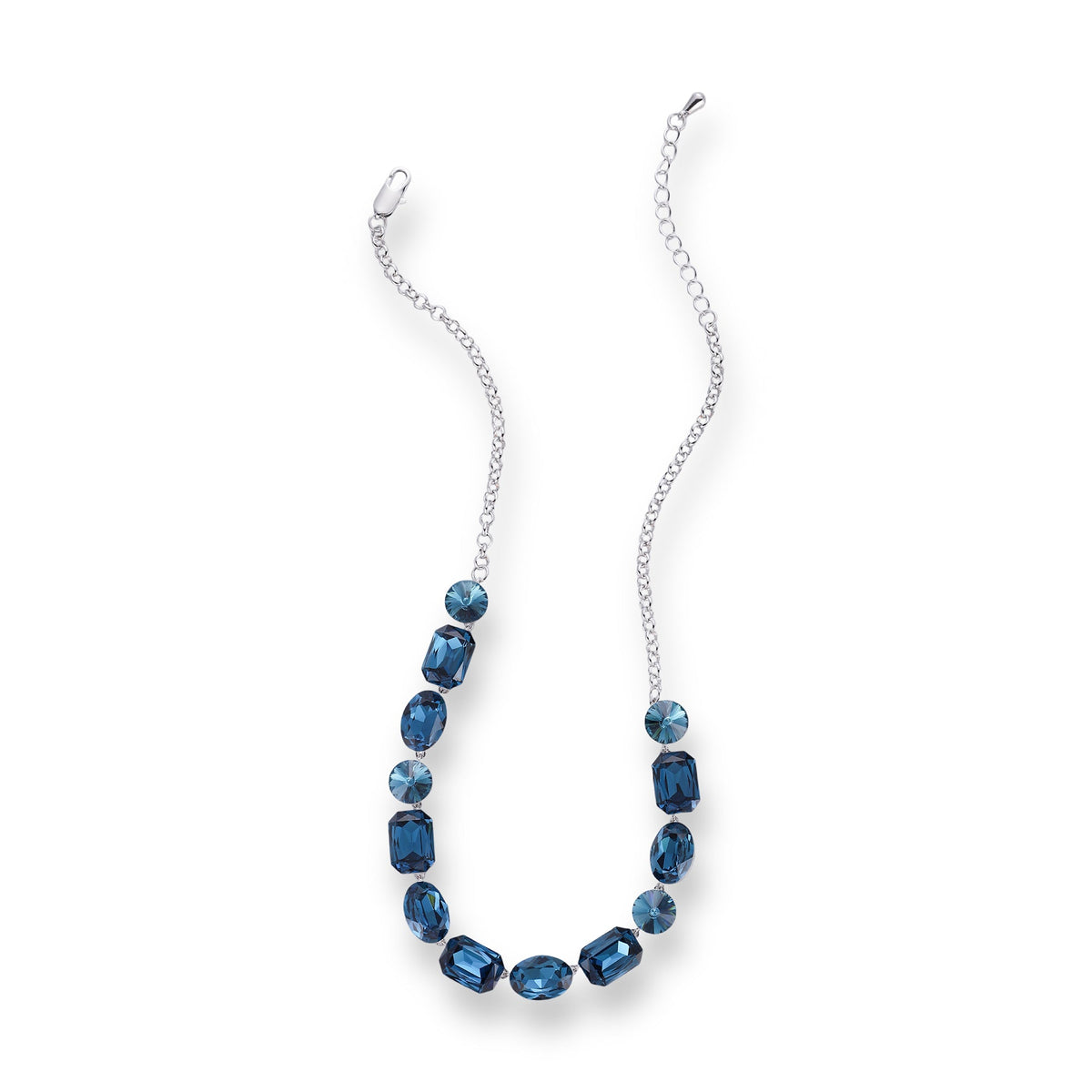 Noemi Navy Blue Mixed Shape Necklace