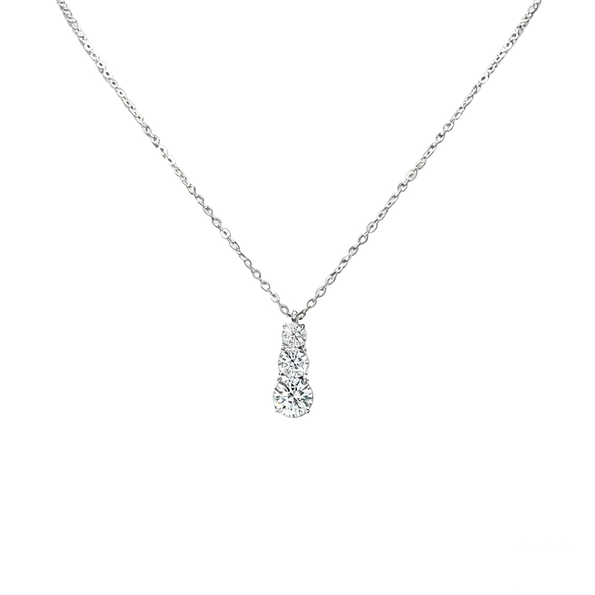 Noémie White Round Necklace