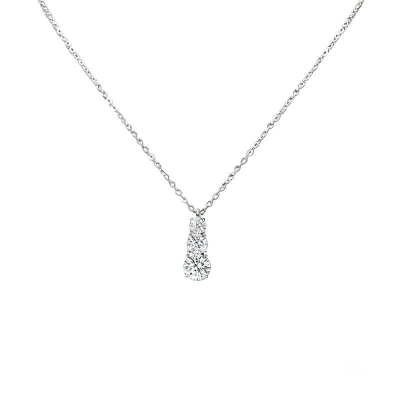 Noémie White Round Necklace