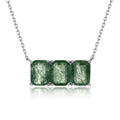 Noisette Green Moss Radiant Necklace