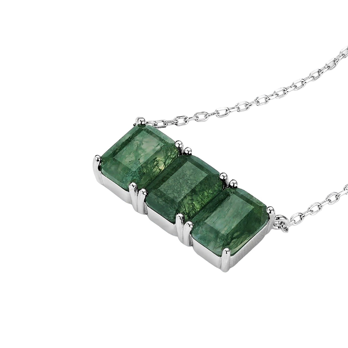 Noisette Green Moss Radiant Necklace