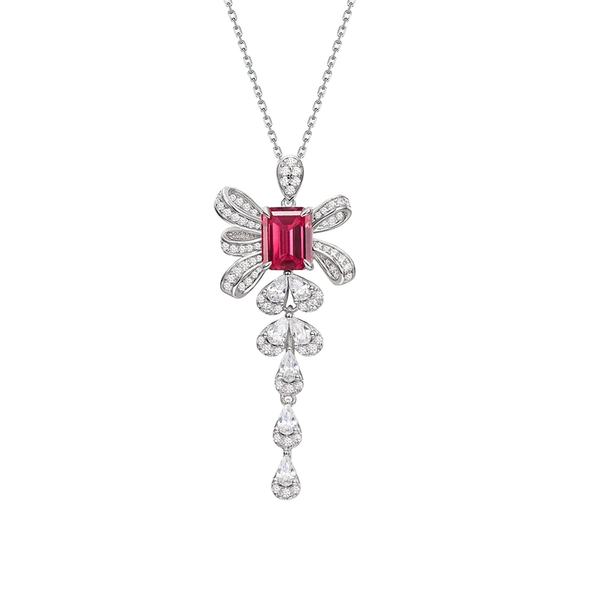 Nolwenn Red Dragonfly Necklace