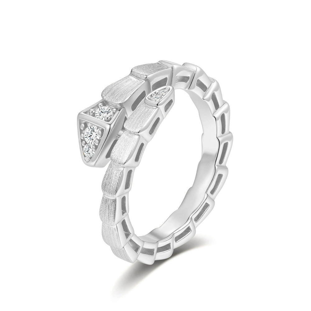 Nordhild 14K Gold Snake Moissanite Ring