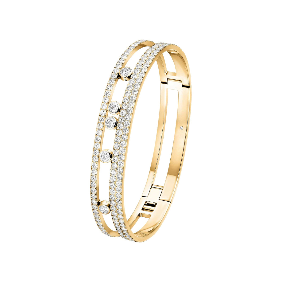 Nordlind 14K Hollow Double Bangle
