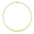 Nordrun Yellow Marquise Teardrop Choker Necklace