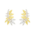Nordrun Yellow Marquise Teardrop Leaf Earrings
