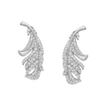 Norlind White Feather Earrings
