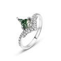 Octavie Green Moss Kite Ring