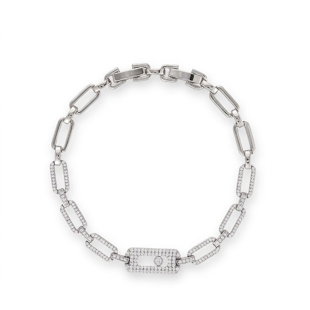 Odalind 14K Gold Rounded Rectanglar Bracelet