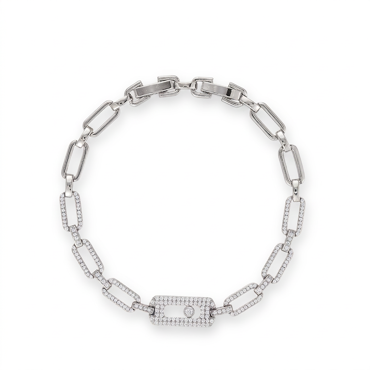 Odalind 14K Gold Rounded Rectanglar Bracelet