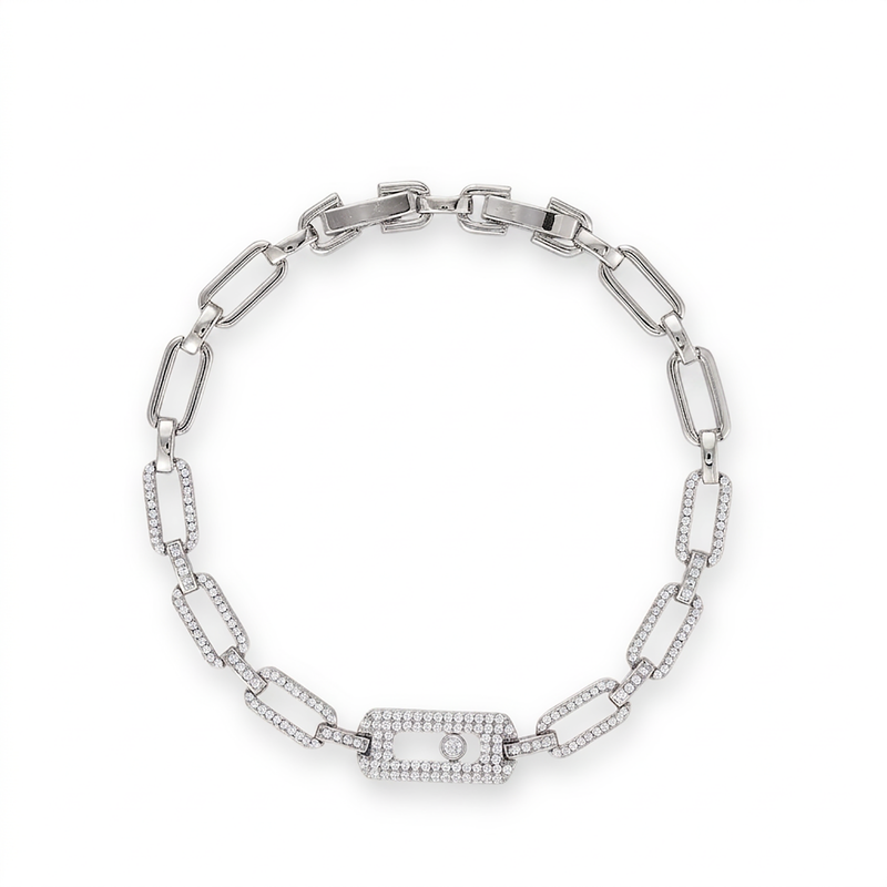 Odalind 14K Gold Rounded Rectanglar Bracelet