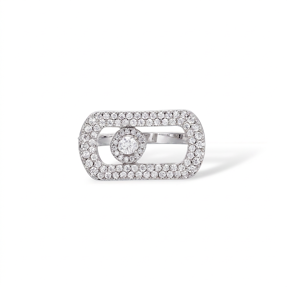 Odalind 14K Gold Rounded Rectanglar Ring