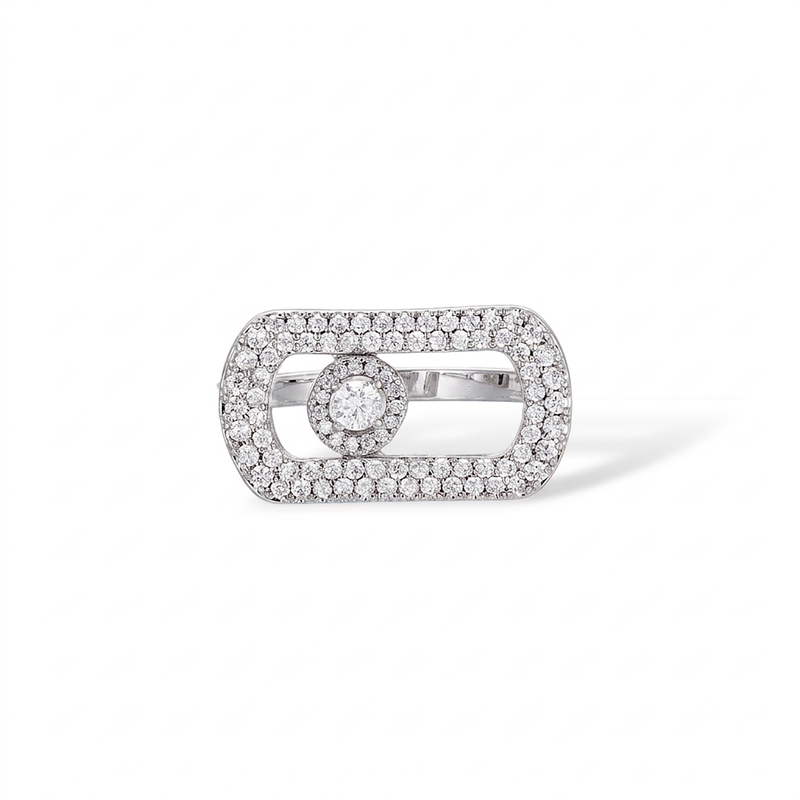 Odalind 14K Gold Rounded Rectanglar Ring