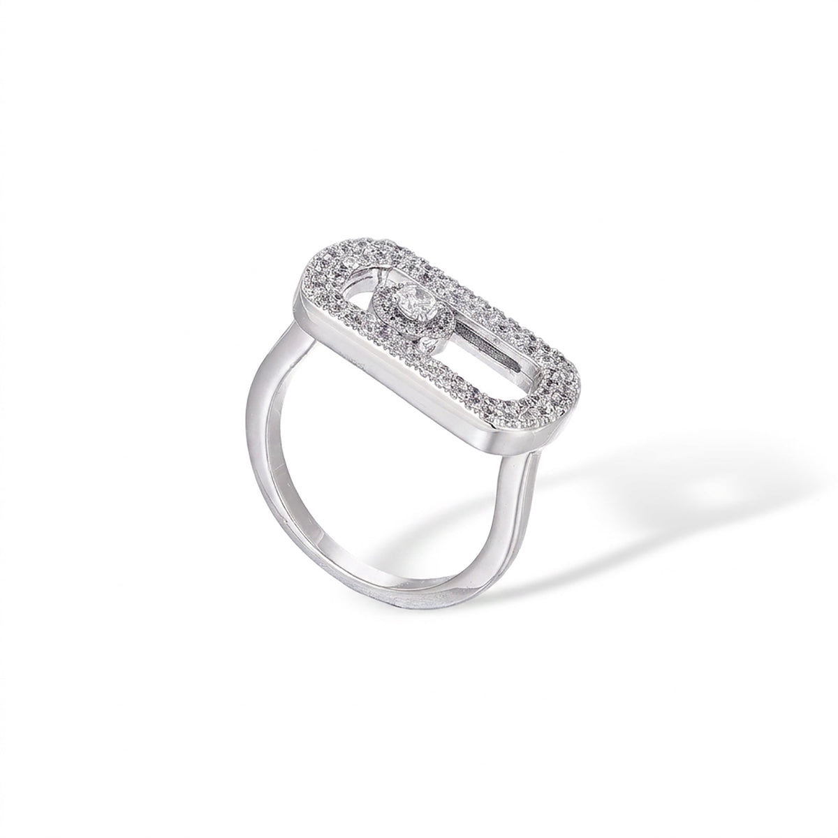 Odalind 14K Gold Rounded Rectanglar Ring