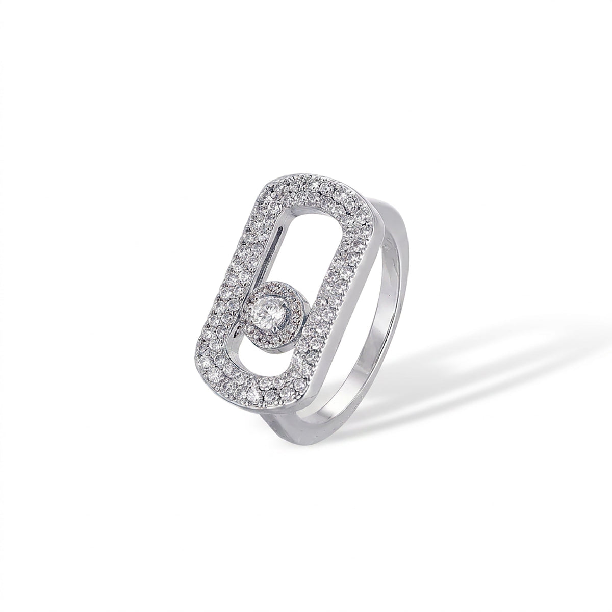 Odalind 14K Gold Rounded Rectanglar Ring