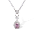 Odwina Pink Oval Necklace