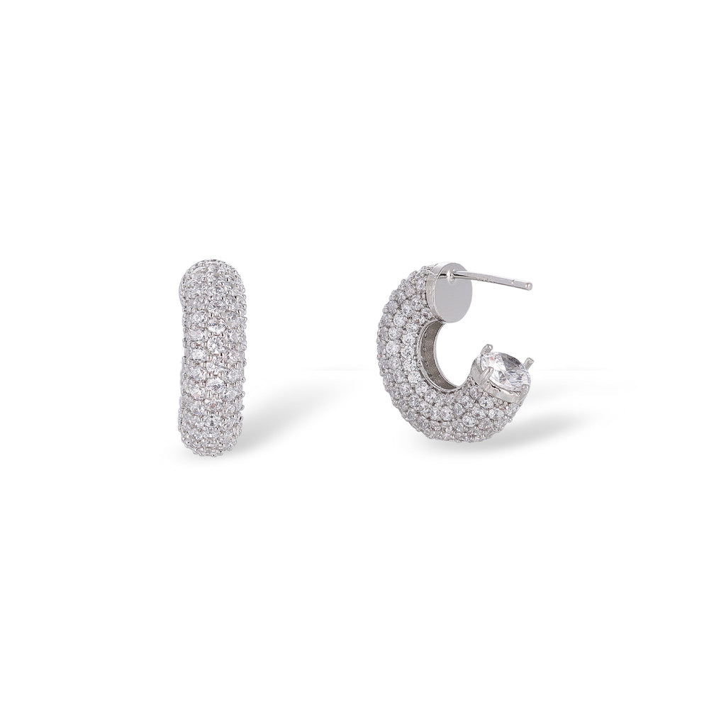 Olivia 14K Gold C Shape Earrings