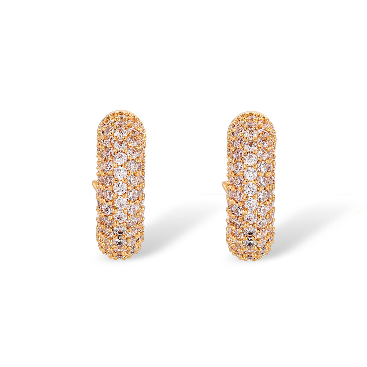 Olivia 14K Gold C Shape Earrings
