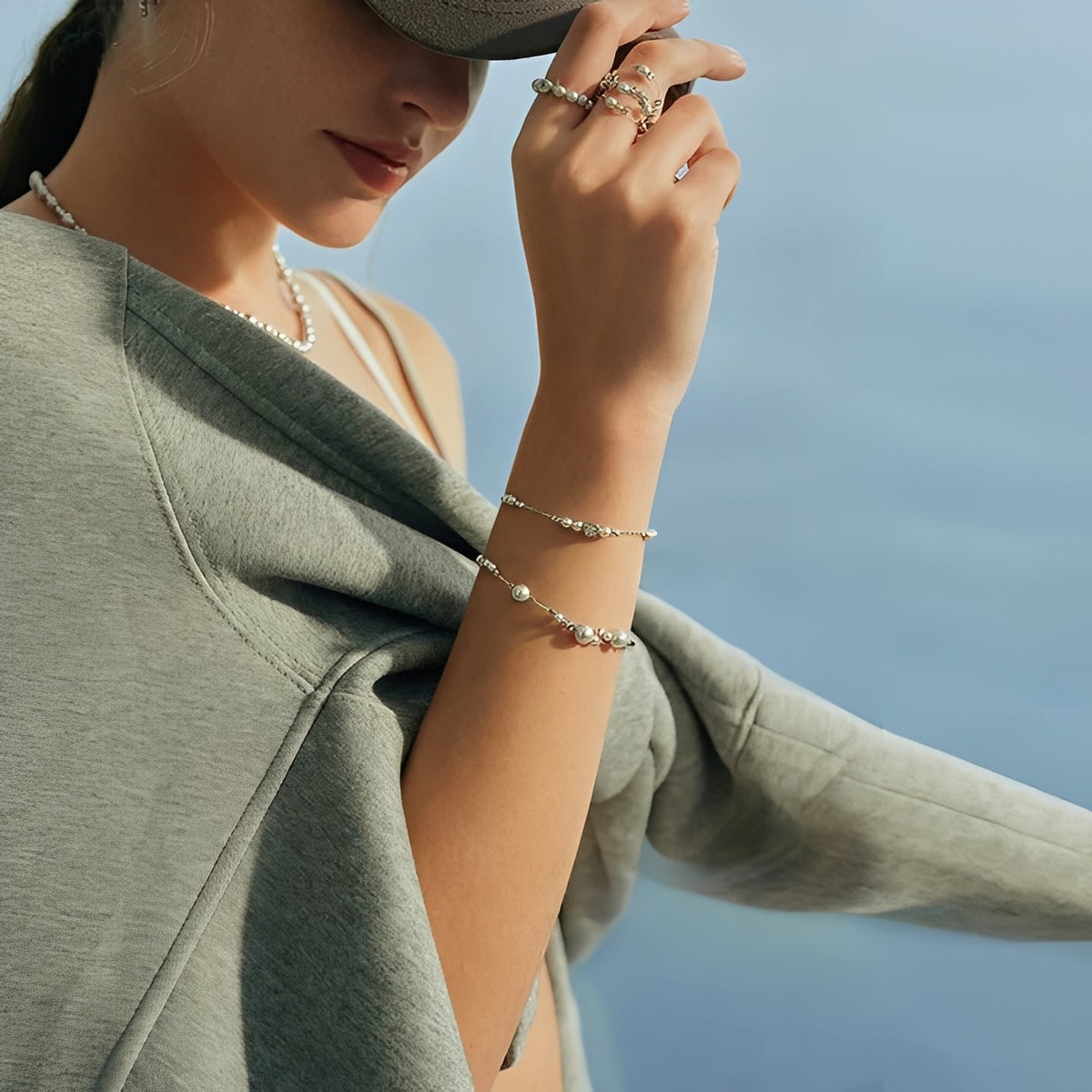 Ombline Silver Round Bracelet