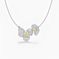 Orchidée Yellow Floral Necklace
