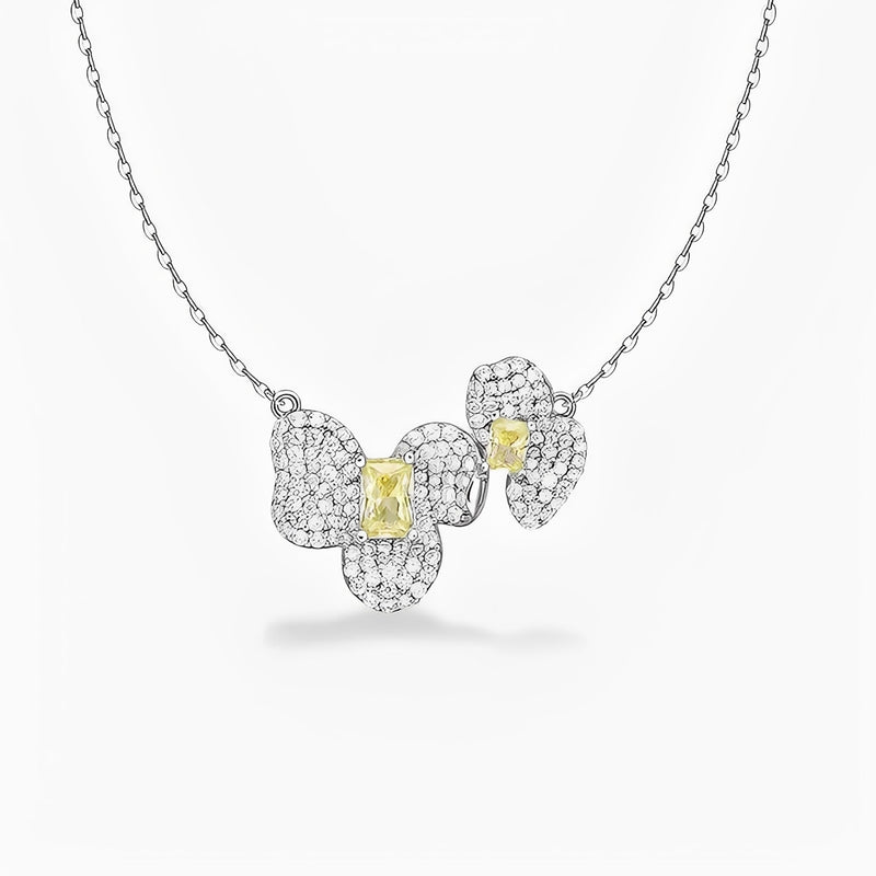 Orchidée Yellow Floral Necklace