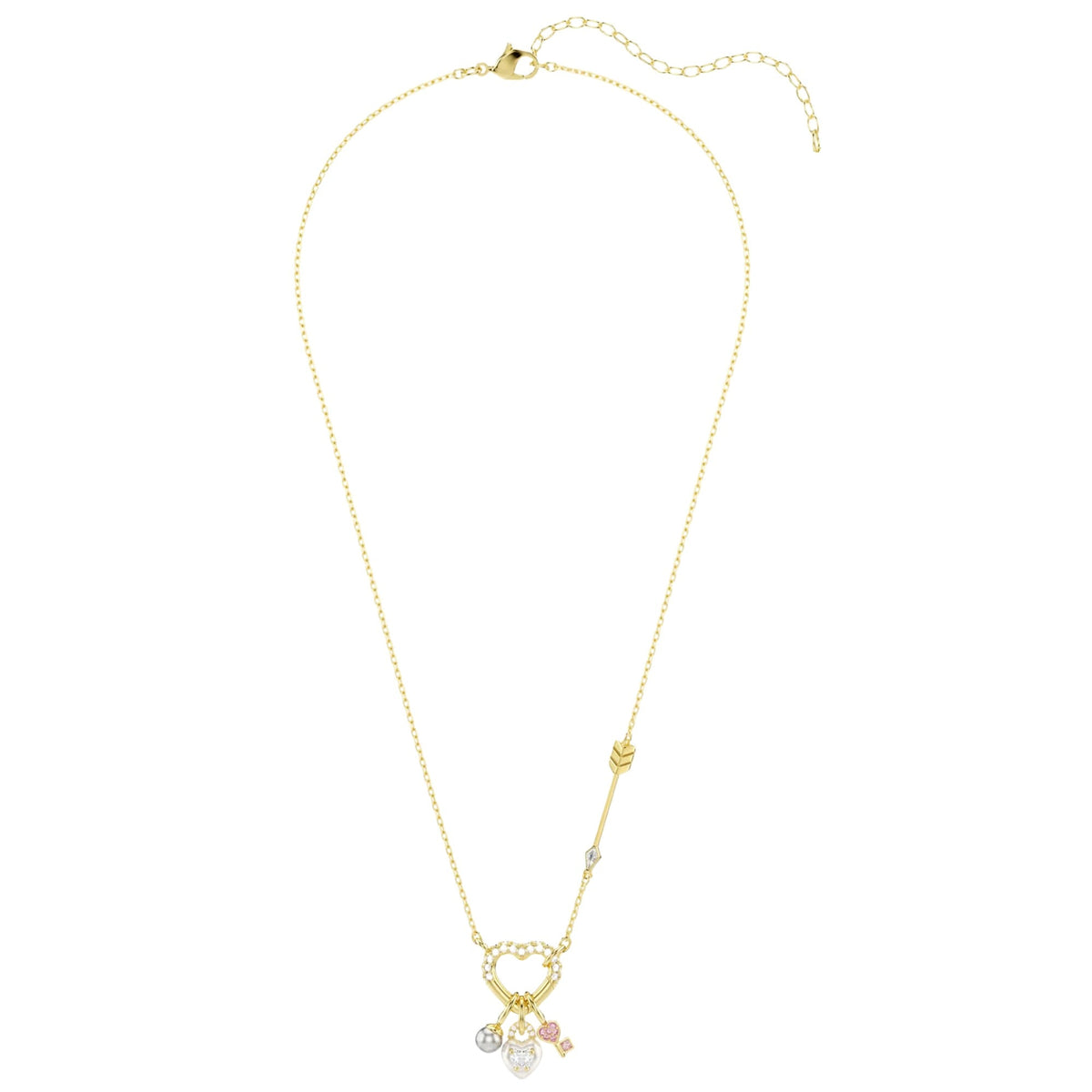 Ortrun 14K Gold Heart Pearl Necklace