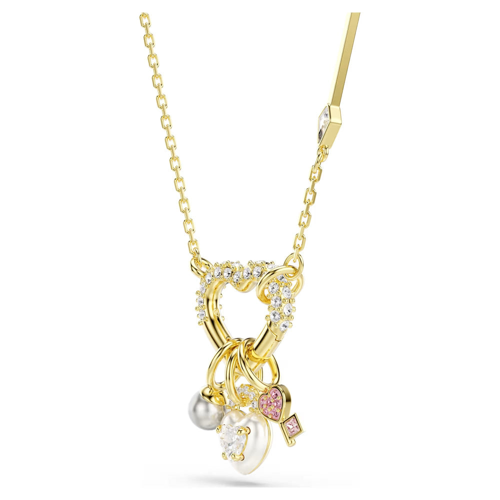 Ortrun 14K Gold Heart Pearl Necklace