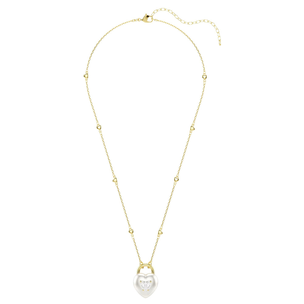 Ortrun White Heart Pearl Necklace