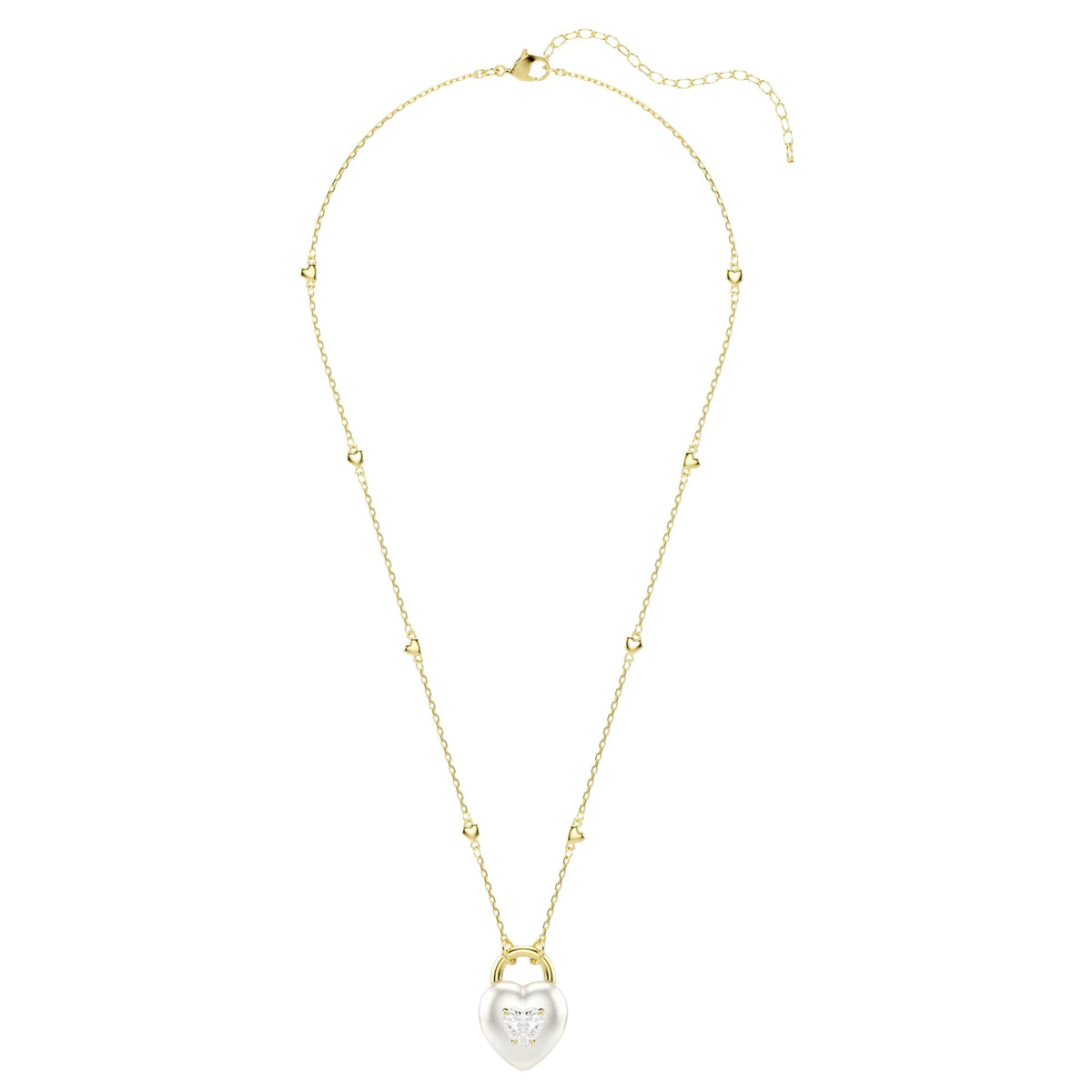 Ortrun White Heart Pearl Necklace