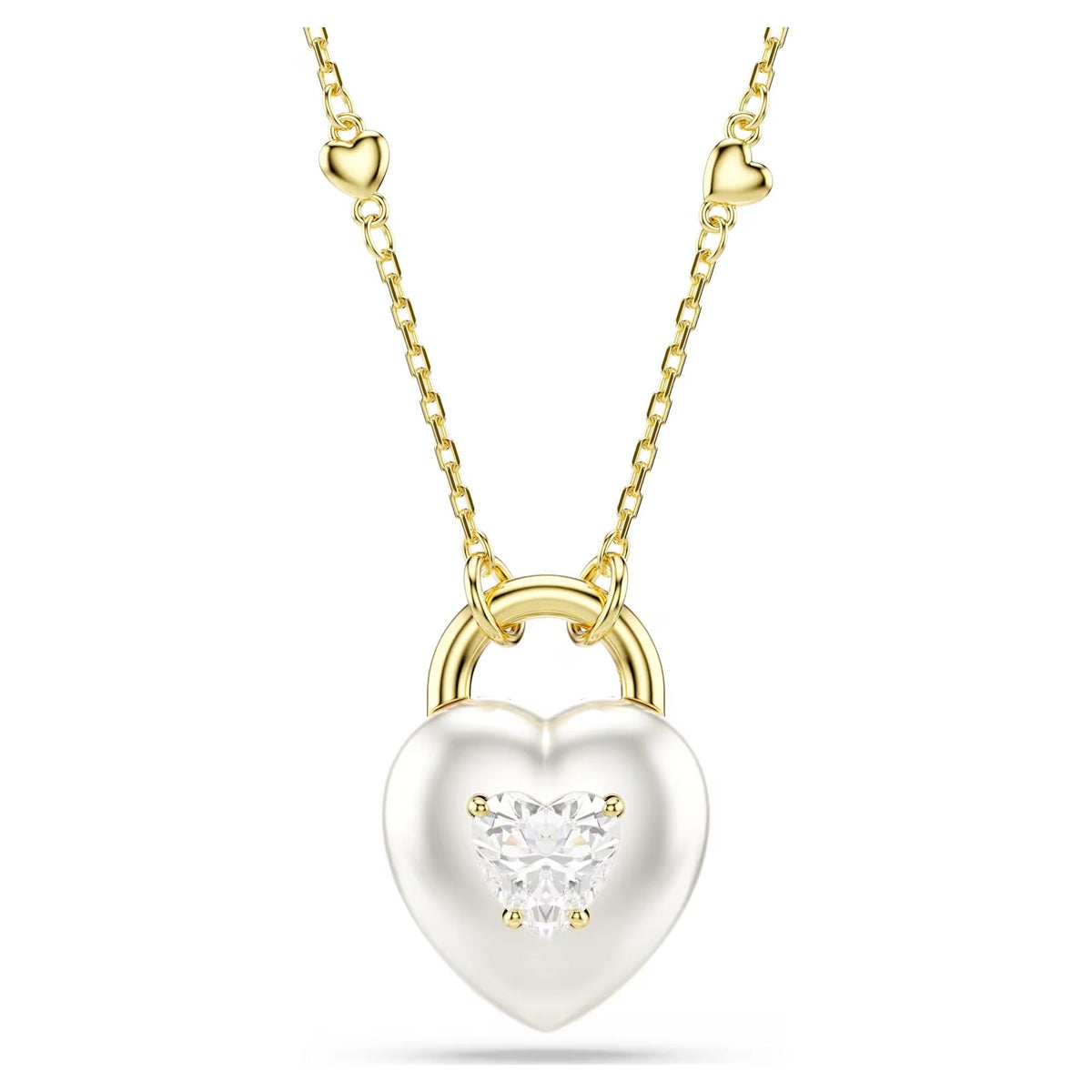 Ortrun White Heart Pearl Necklace