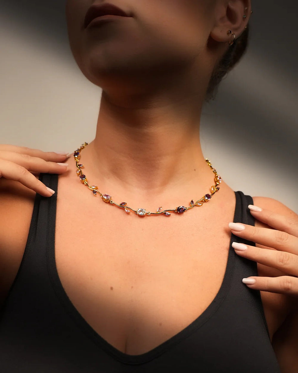 Ottilie Vine Multicolor Floral Necklace