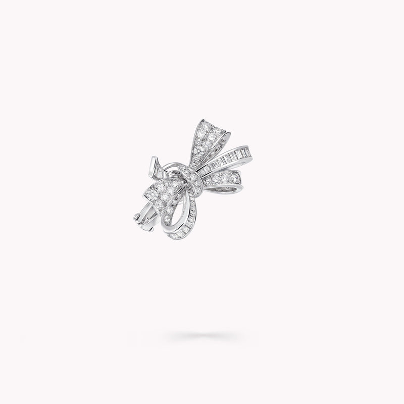 Parnassius White Butterfly Stud Earrings