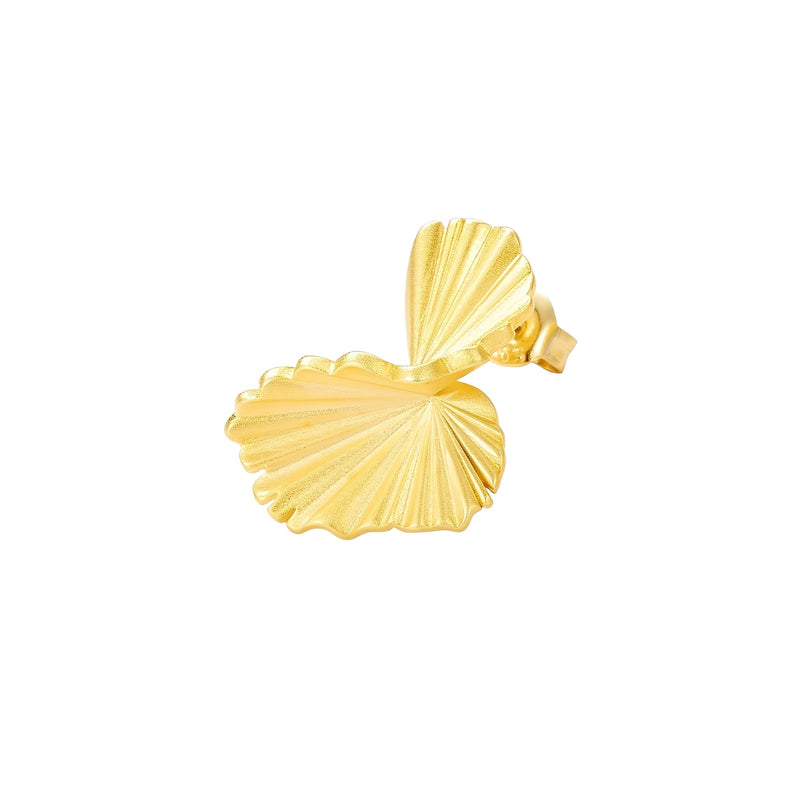 Paula 14K Gold Fan Stud Earrings