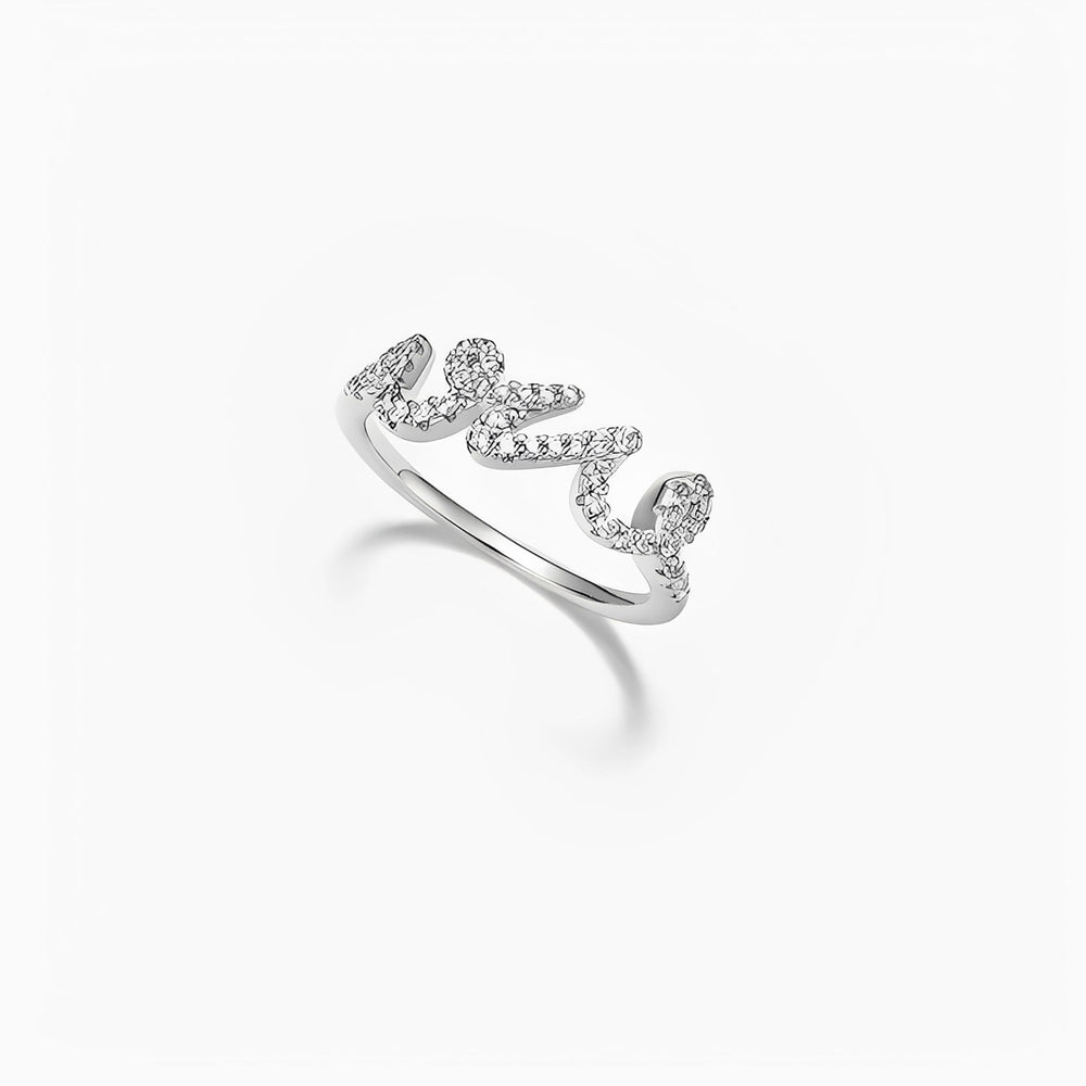 Perline White Wave Ring