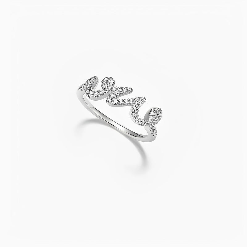 Perline White Wave Ring