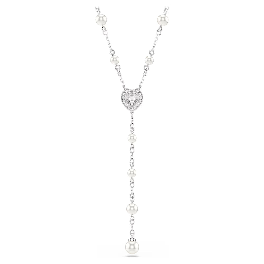 Petra Silver Heart Pearl Necklace